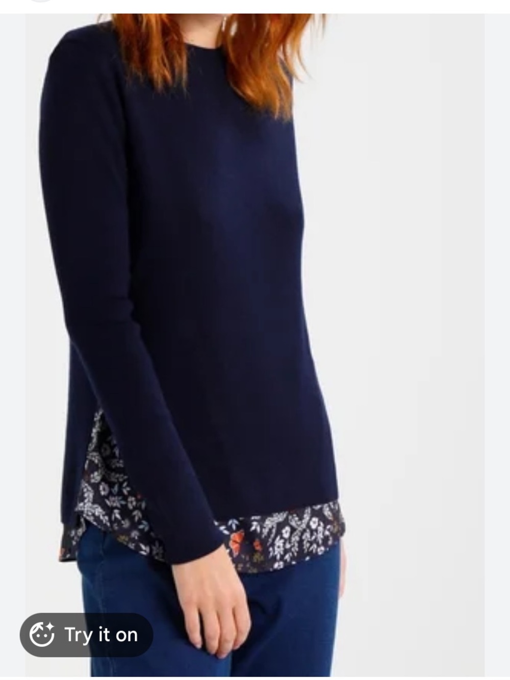 Ted baker layered sweater size 3 or medium